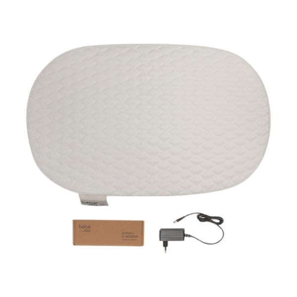 Bebe - Jou Quilted Waves Verwarmd Aankleedkussen – Off White 