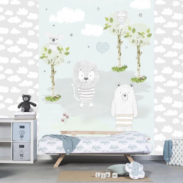 Behangexppresse Kay and Liv Behang - Bears And Lions - INK7007