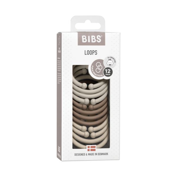 BiBs Loops Speelgoedringen - Sand / Dark Oak / Vanilla