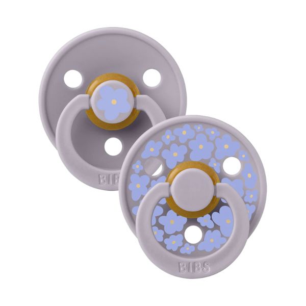 BiBs Studio Jasmin Fopspeen - 0-6 Mnd - 2 Stuks - Fossil Grey Mix