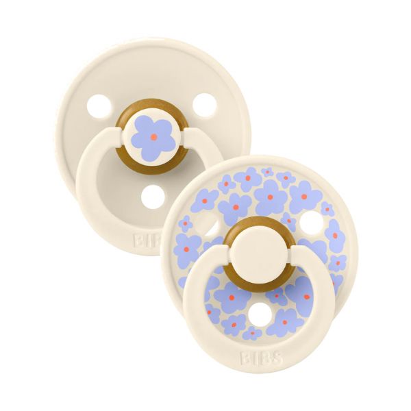 BiBs Studio Jasmin Fopspeen - 0-6 Mnd - 2 Stuks - Ivory Mix