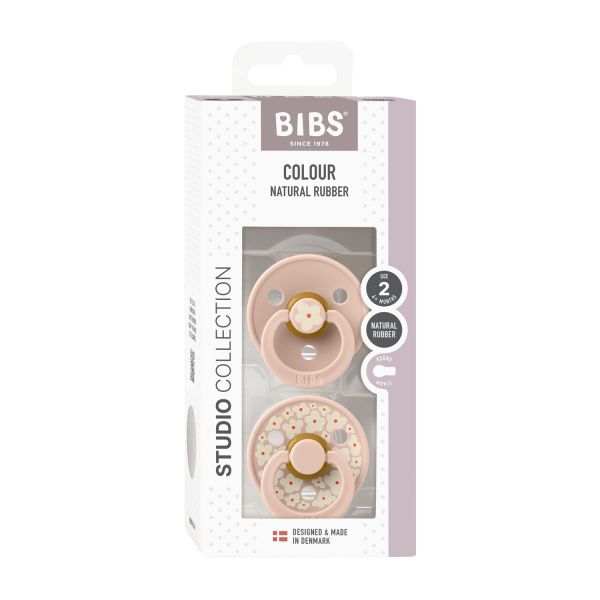 BiBs Studio Jasmin - Rond - 2 Stuks - 6-18 Mnd - Blush Mix
