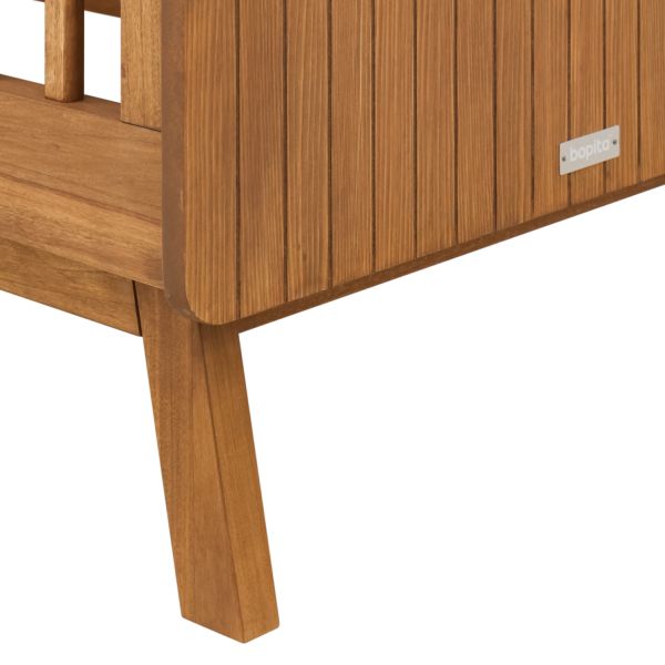 Bopita Senna Babybed - Rose / Wood - 60 x 120 cm