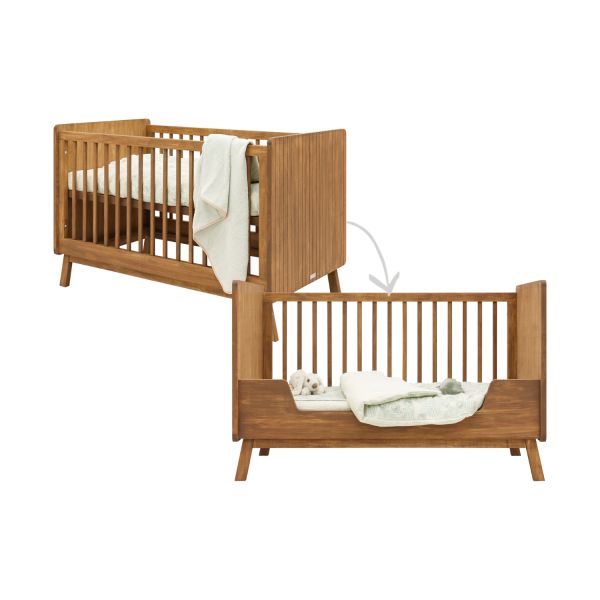 Bopita Senna Bedbank - Rose / Wood - 70 x 140 cm