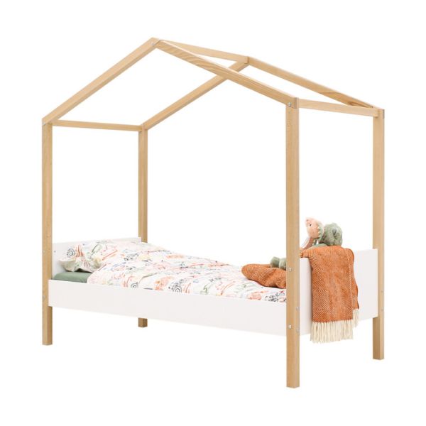 Bopita - Liam Huisbed - 80x160 cm - Wit/Naturel