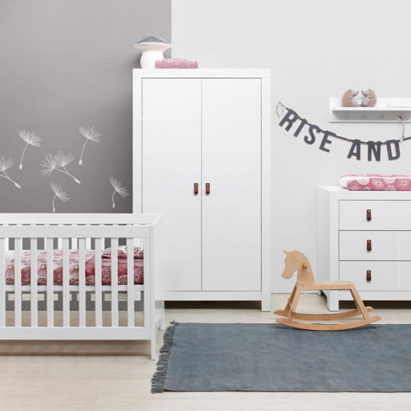 Bopita Noah Babykamer - Wit | Bed 60 x 120 cm + Commode
