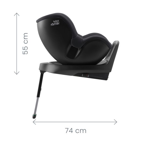 Britax Römer Dualfix Plus Autostoeltje - Midnight Grey