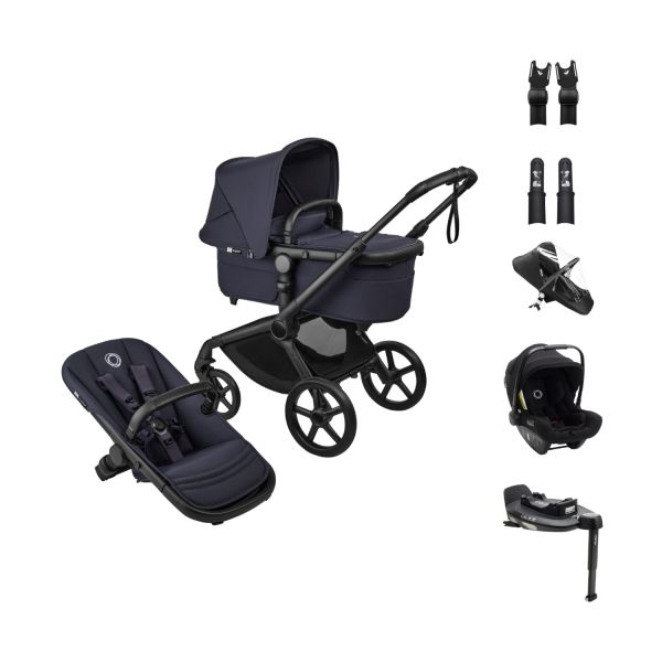 Bugaboo Fox 5 Renew Kinderwagen 4-in-1 - Bundel - Black / Deep Indigo
