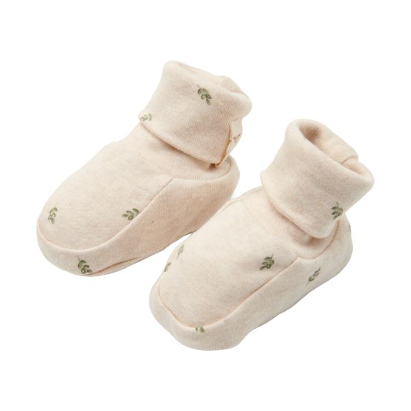 Little Dutch Newborn NOOS Little Farm Slofjes - maat 44 / 56 - Green leaves