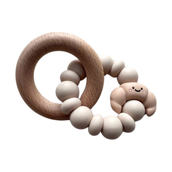 Chewies & More Bijtring - Croissant - Beige