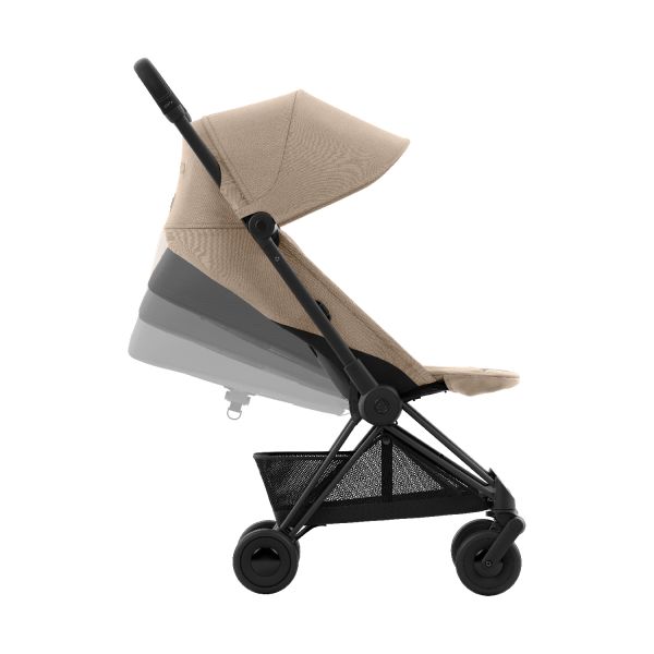Cybex Coya Buggy - Matt Black Frame - Cozy Beige