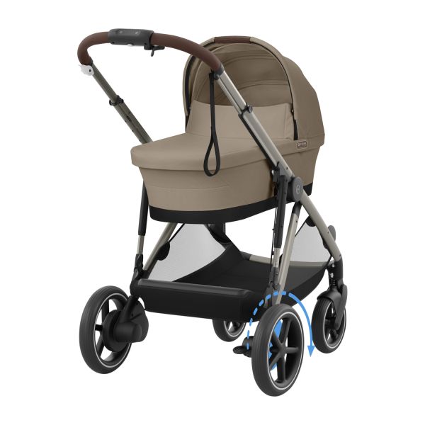 Cybex E-Gazelle S Kinderwagen 2-in-1 - Taupe - Almond Beige / Beige 