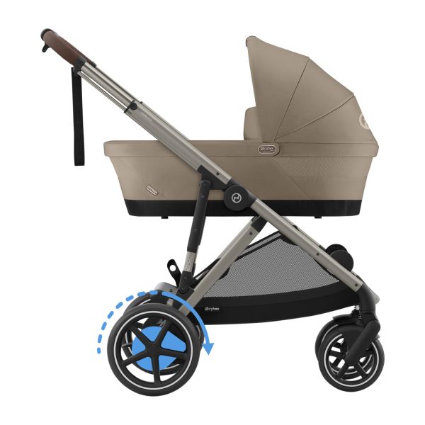 Cybex E-Gazelle S Kinderwagen 2-in-1 - Taupe - Almond Beige / Beige 