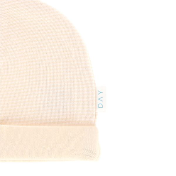 DAY Mutsje - Apricot Gestreept - 0-6 Mnd