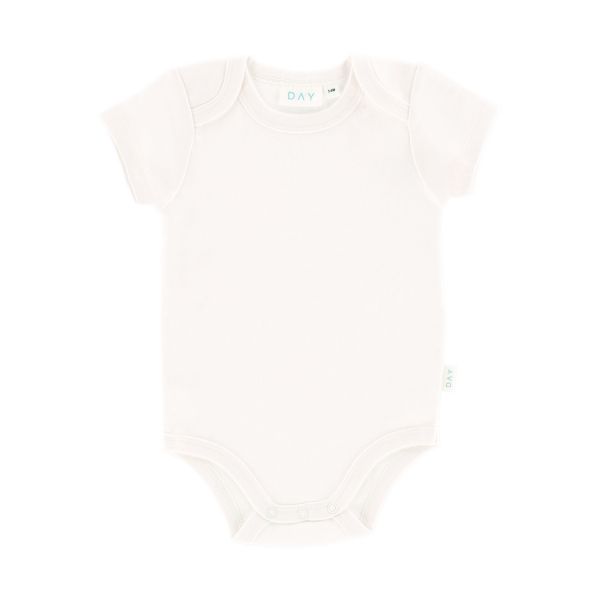 DAY Romper Korte Mouw - Off White - Mt. 50/56