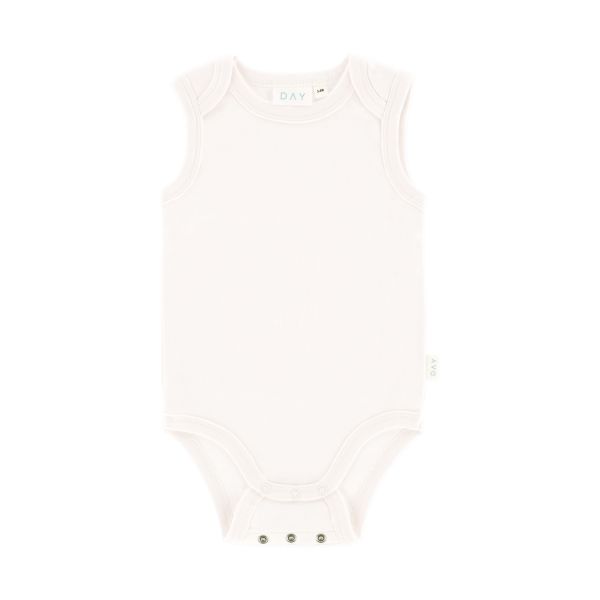DAY Romper Mouwloos + Grow-Along - Off White - Mt. 50/56