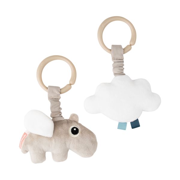 Done By Deer Happy Clouds Speeltje - 2 Stuks - Sand