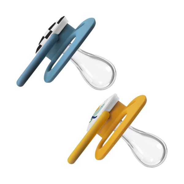 Dr. Brown's Advantage Fopspeen - Symmetrisch - 2 Stuks - 6-18 Mnd - Blauw