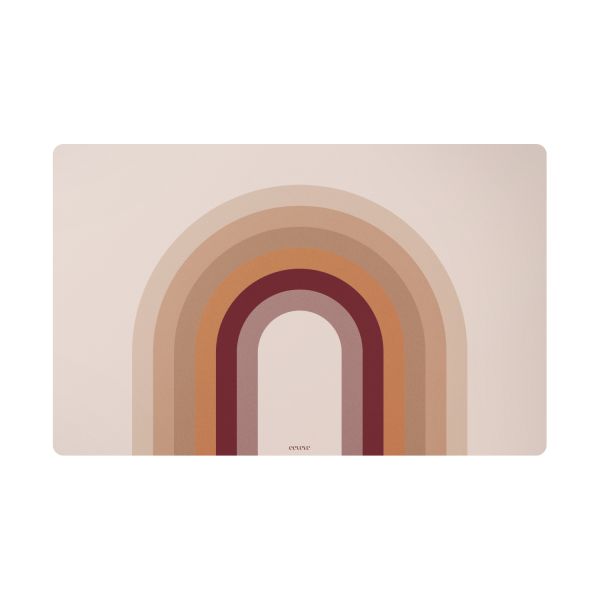 Eeveve Bureau Mat - Retro Bow - Peach