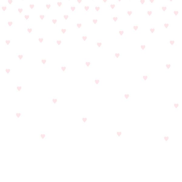 Estahome Confetti Hartjes Fotobehang  - 2 x 2,79 m - Zacht Roze