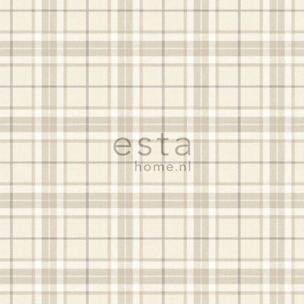 Estahome Ruiten Behang I - 0,53 x 10,05 m - Beige