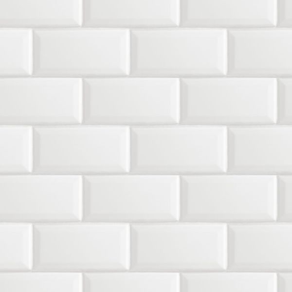 Estahome Tegelmotief Behang I - 0,53 x 10,05 m - Wit