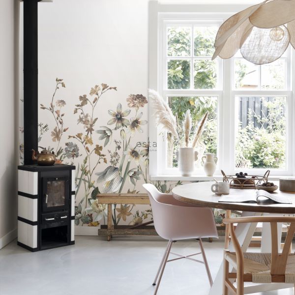 Estahome Veldbloemen Fotobehang  - 1,5 x 2,79 m