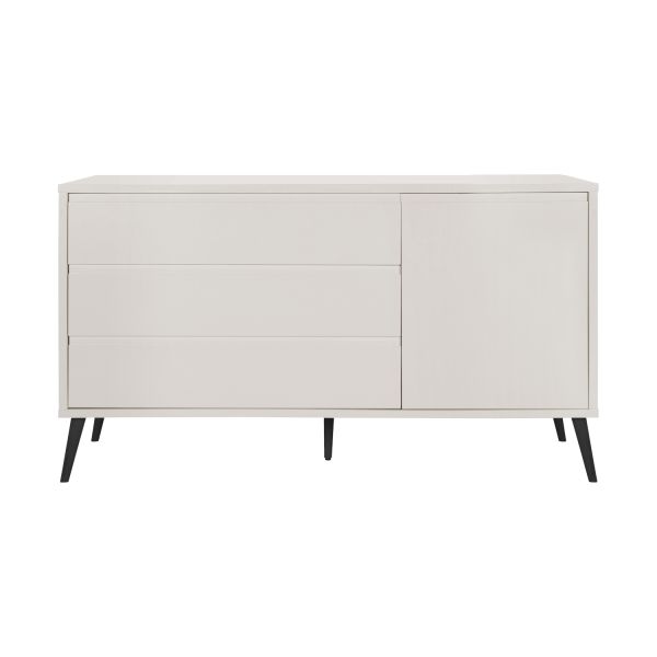 Europe Baby Sterre Babykamer Oatmeal / Zwart | Bed 70 x 140 + Commode XL