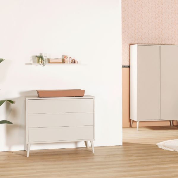 Europe Baby Sterre Babykamer Oatmeal / Oatmeal | Bed 60 x 120 cm + Commode