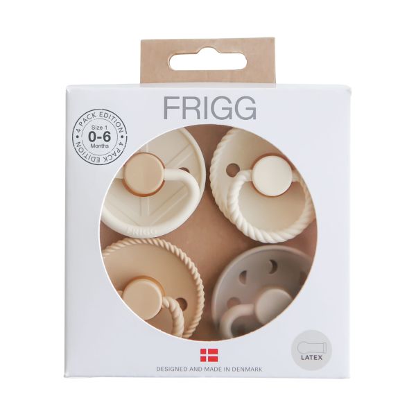 FRIGG Fopspenen - 4-Pack - Snowflake Dream - Latex - 0–6 Mnd