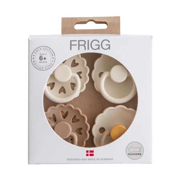 FRIGG Fopspenen - 4-Pack - Snowflake Dream - Silicone - 0–6 Mnd 