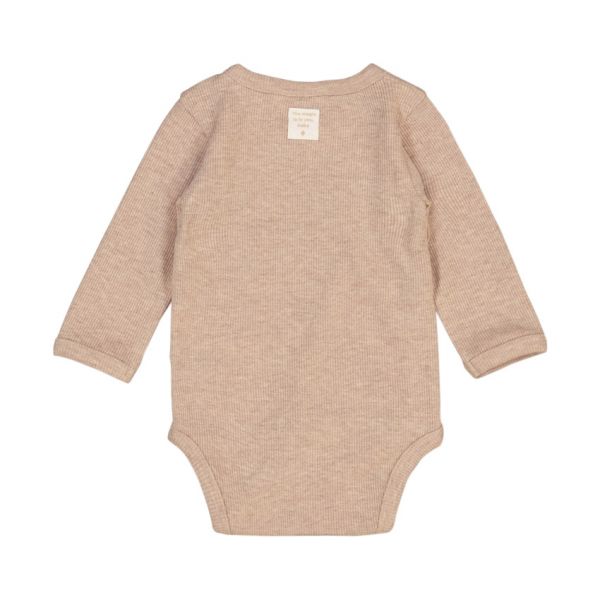 Feetje The Magic is in You Rib Wikkelromper – Mt. 74 - Taupe Melange