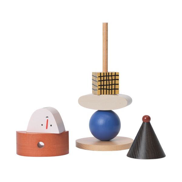 Ferm Living Figure Stacking Blocks - Multi