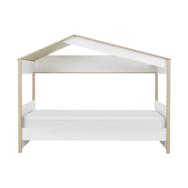 Gami Matis Kajuitbed - 90 x 200 cm - Wit / Eiken