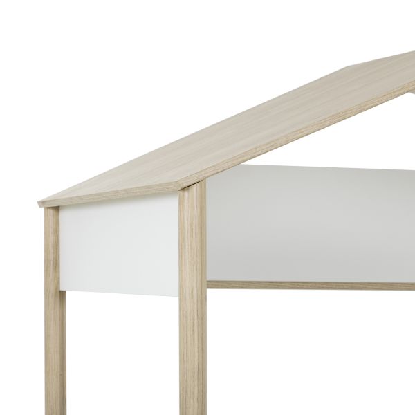 Gami Matis Kajuitbed - 90 x 200 cm - Wit / Eiken
