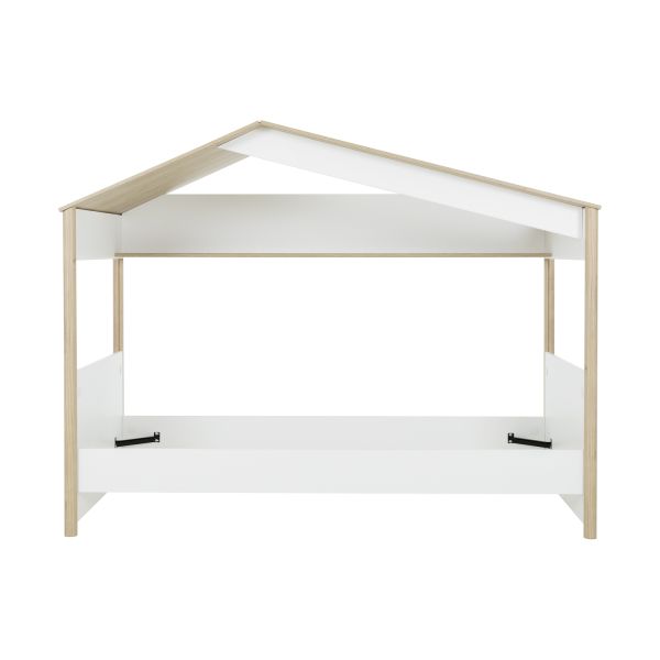 Gami Matis Kajuitbed - 90 x 200 cm - Wit / Eiken