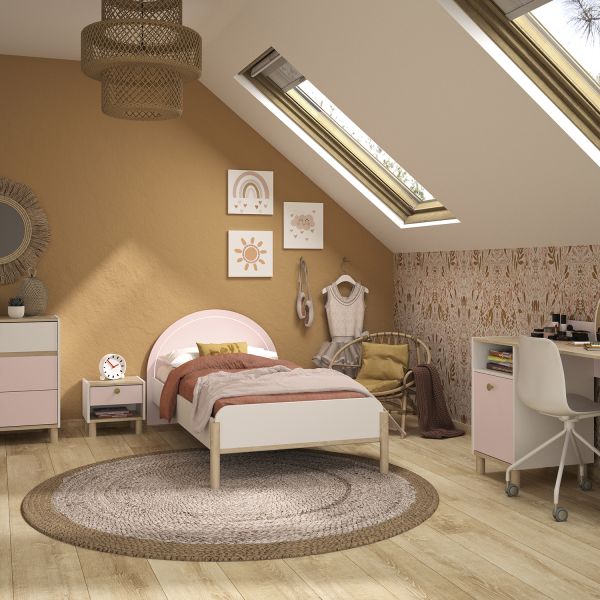 Gami Romy Bed - 90x200 cm - Licht Eikenhout