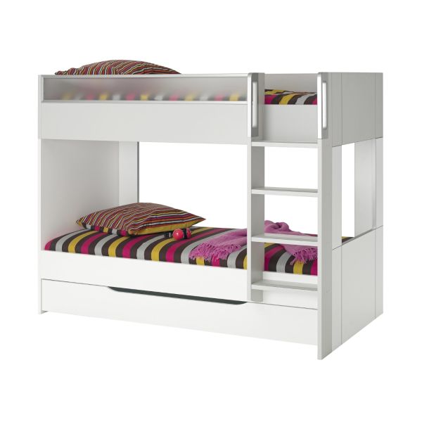 Gautier Dimix Stapelbed 90 x 200 cm - Wit/Grijs