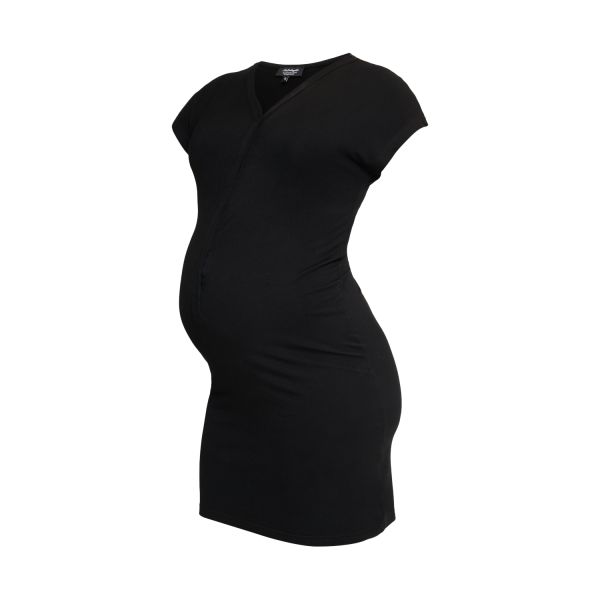Het Bevallingsjurkje Bamboo - XS / S - Black