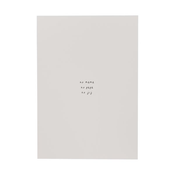 Ikpakjein Poster A4 - Zo Papa, Zo Mama, Zo jij
