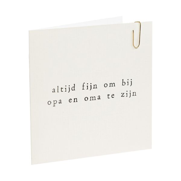 Ikpakjein Kaart - Altijd Fijn Om Bij Opa En Oma Te Zijn