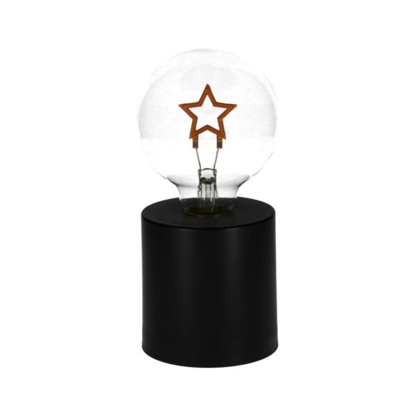 Jens Living Ster LED Tafellamp - Zwart