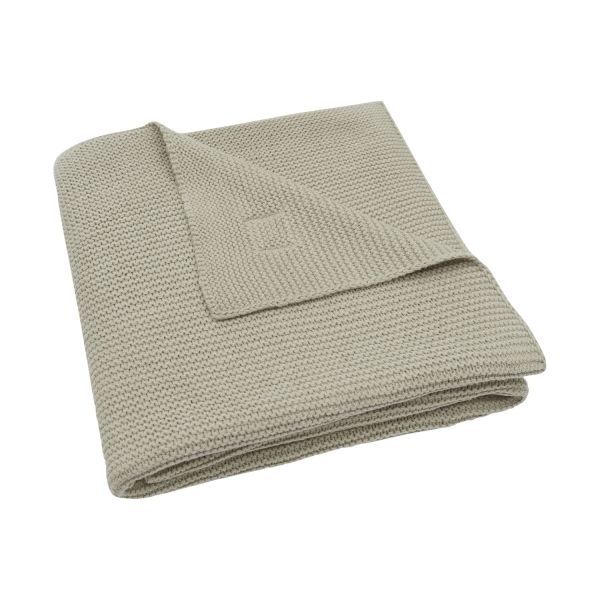 Jollein Basic Knit Wiegdeken - Olive Green