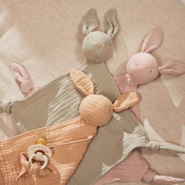 Jollein Bunny Ears Speendoekje - Wild Rose
