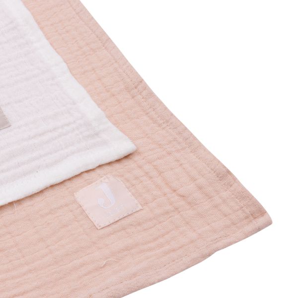 Jollein Hydrofiel Doek - 115 x 115 cm - Wild Rose / Ivory - 2 Stuks