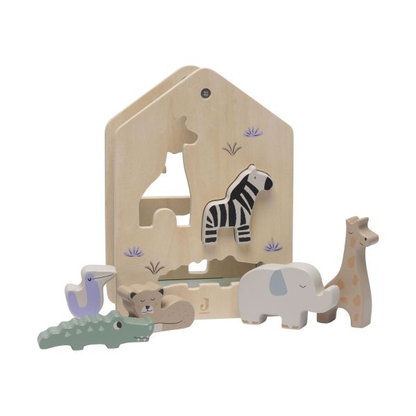 Jollein Jungle Jambo Vormenstoof - Hout