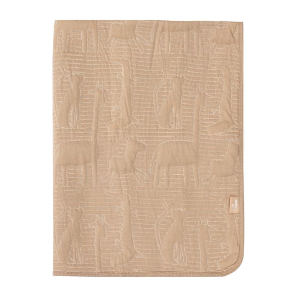 Jollein Jungle Jambo Wiegdeken - 75 x 100 cm - Biscuit / Oatmeal