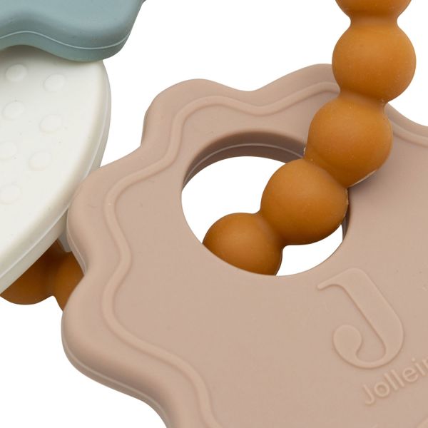 Jollein Lovely Birds Bijtring Sleutelbos - Silicone