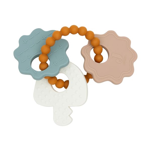 Jollein Lovely Birds Bijtring Sleutelbos - Silicone