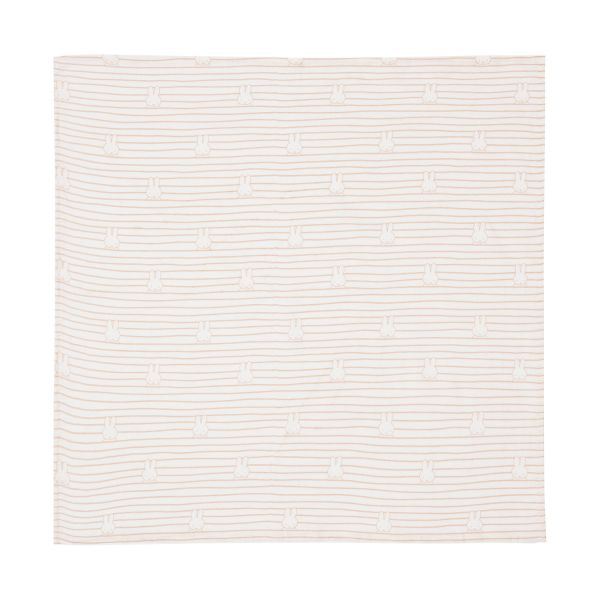 Jollein Miffy Hydrofiel Doek - 70 x 70 cm - Stripe Biscuit - 3 Stuks
